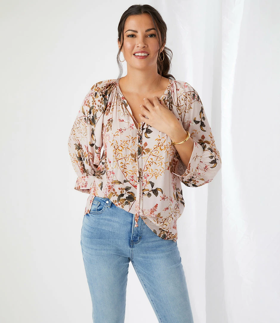 Karen Kane Blouson Sleeve Top Clothing