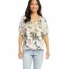 Karen Kane Clothing Short Sleeve Peasant Top