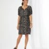 Karen Kane Short Sleeve Peasant Dress