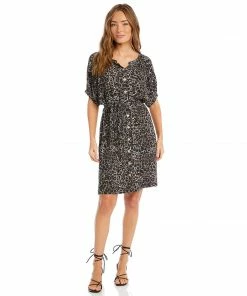Karen Kane Short Sleeve Peasant Dress