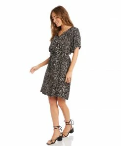 Karen Kane Short Sleeve Peasant Dress