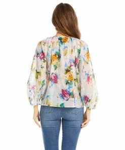 Karen Kane Clothing Petite Size Peasant Top