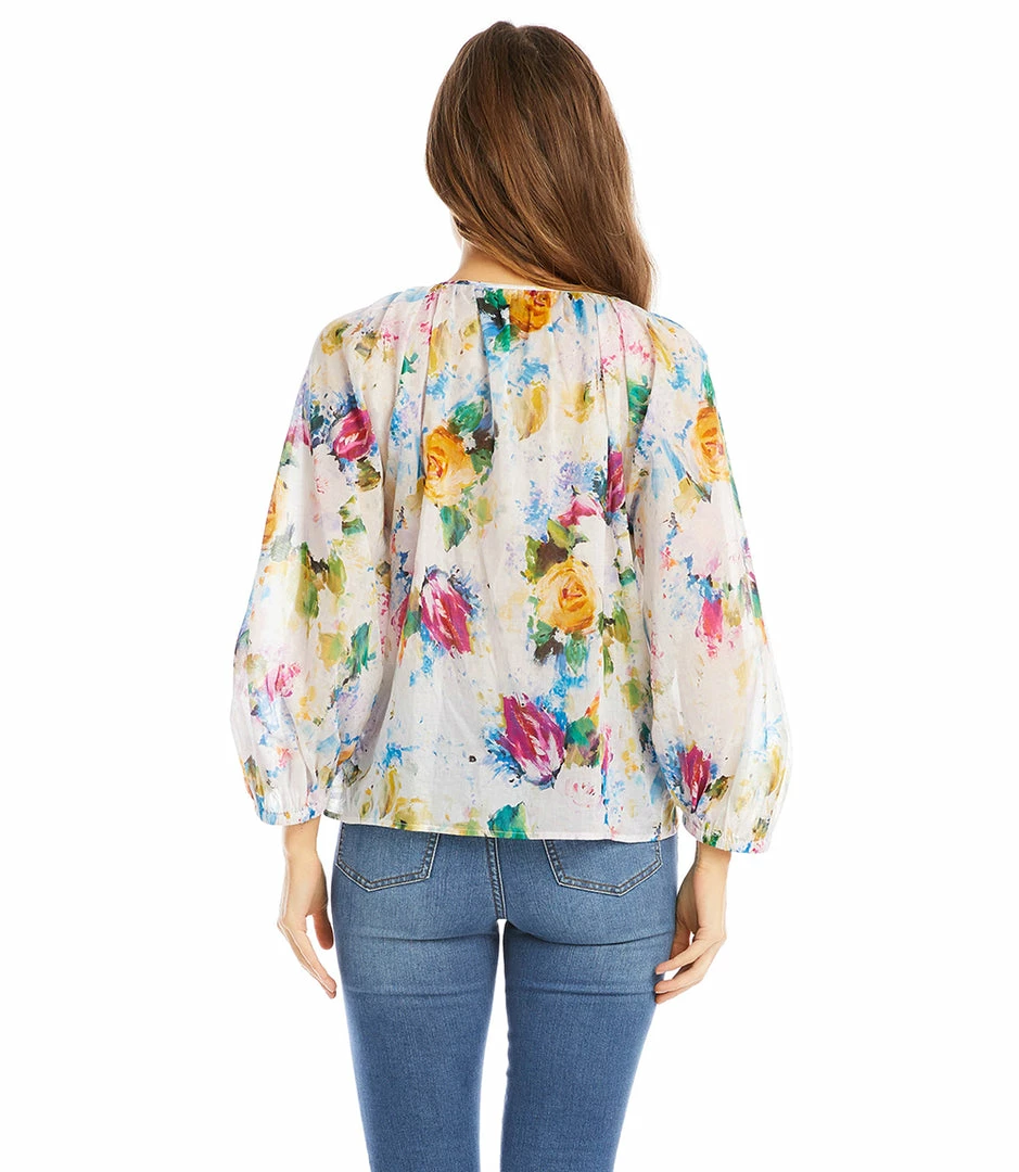 Karen Kane Clothing Petite Size Peasant Top