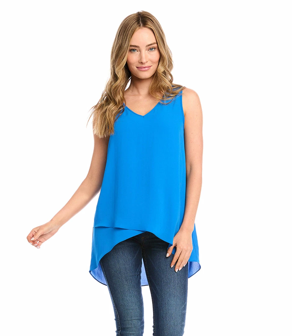 Karen Kane Layered V-Neck Tank Clothing