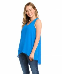 Karen Kane Layered V-Neck Tank Clothing