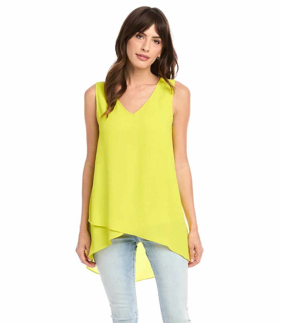 Karen Kane Layered V-Neck Tank