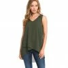 Karen Kane Layered V-Neck Tank