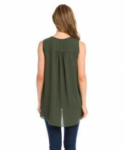 Karen Kane Layered V-Neck Tank