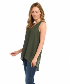 Karen Kane Layered V-Neck Tank