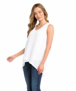 Karen Kane Layered V-Neck Tank Best Sellers