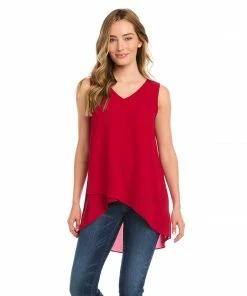 Karen Kane Layered V-Neck Tank