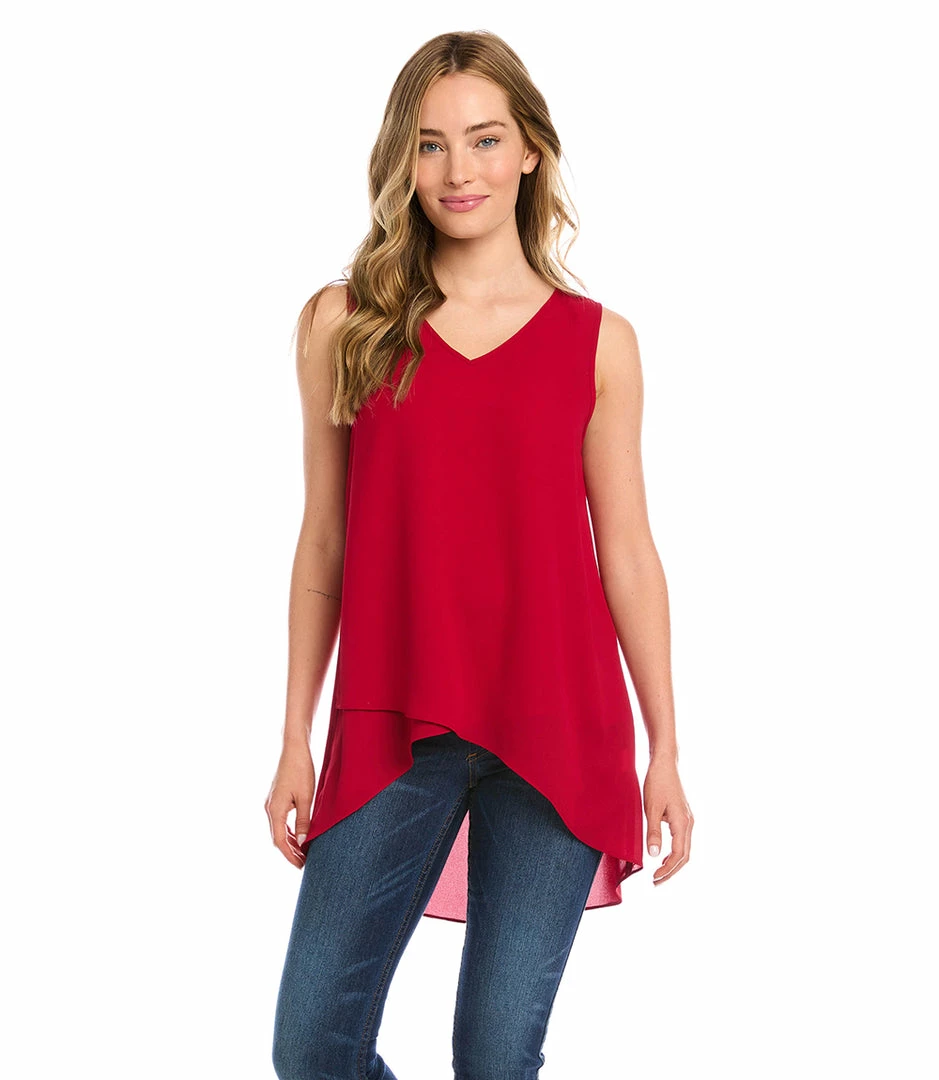 Karen Kane Layered V-Neck Tank