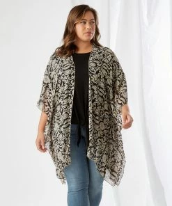 Karen Kane Plus Size Open Front Jacket