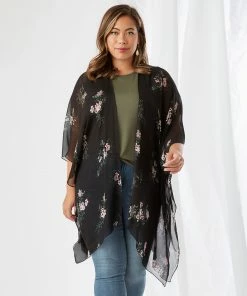Karen Kane Plus Size Open Front Jacket