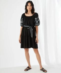 Karen Kane Dresses Embroidered Tiered Dress