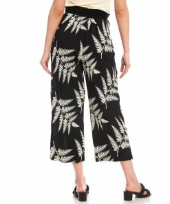 Karen Kane Embroidered Cropped Pants