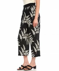 Karen Kane Embroidered Cropped Pants