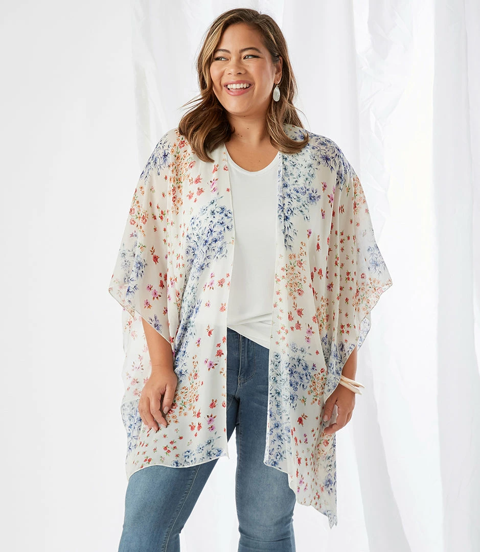 Karen Kane Plus Size Open Front Jacket