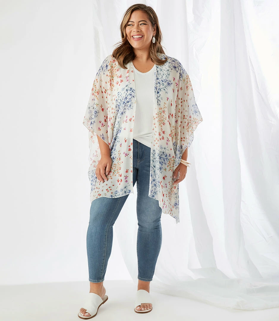 Karen Kane Plus Size Open Front Jacket