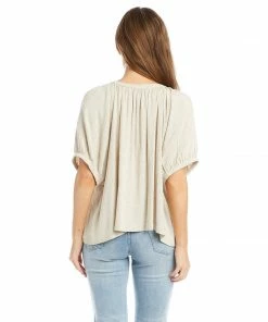 Karen Kane New Arrivals Short Sleeve Peasant Top