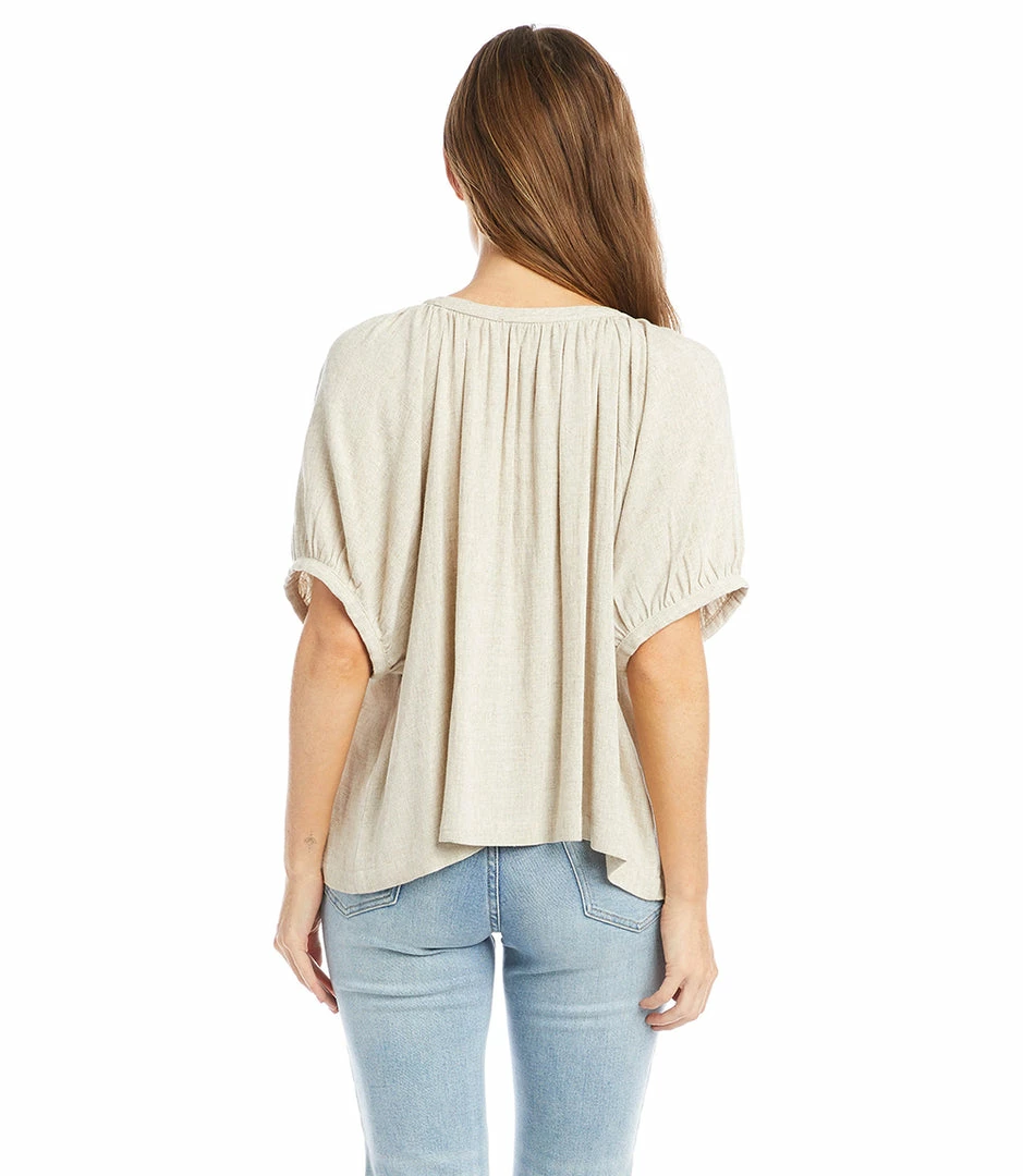 Karen Kane New Arrivals Short Sleeve Peasant Top