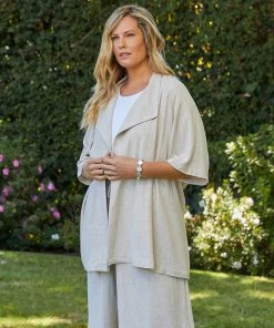 Karen Kane New Arrivals Plus Size Short Sleeve Jacket