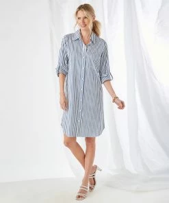 Karen Kane Clothing Stripe Shirtdress