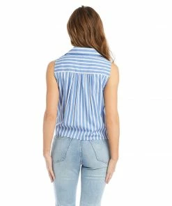 Karen Kane Sleeveless Tie-Front Top Clothing
