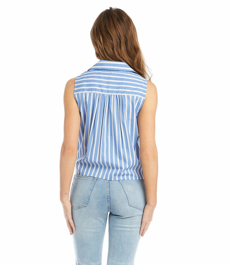 Karen Kane Sleeveless Tie-Front Top Clothing