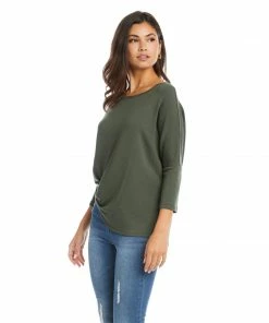 Karen Kane 3/4 Sleeve Pick Up Top