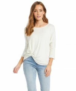 Karen Kane Clothing 3/4 Sleeve Pick Up Top