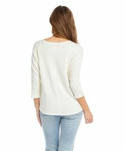 Karen Kane Clothing 3/4 Sleeve Pick Up Top
