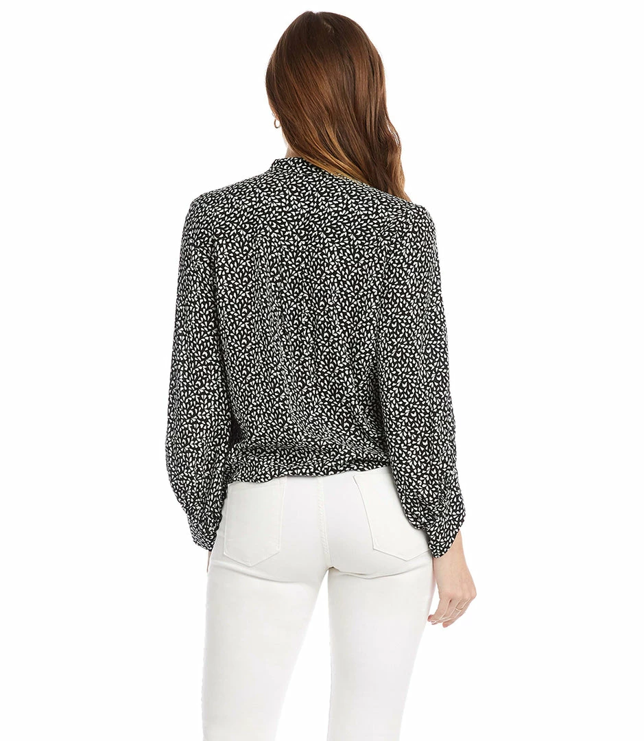 Karen Kane Clothing Blouson Tie-Front Top