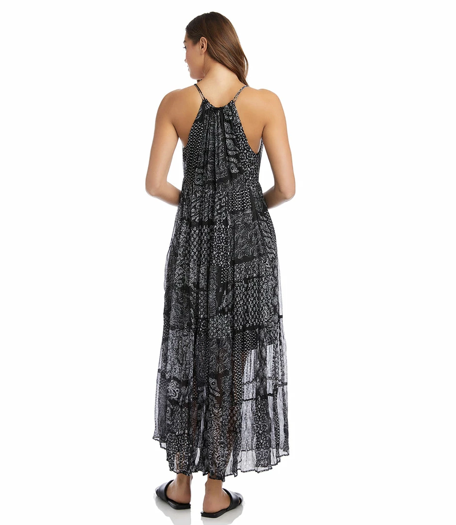 Karen Kane Patch Print Maxi Dress