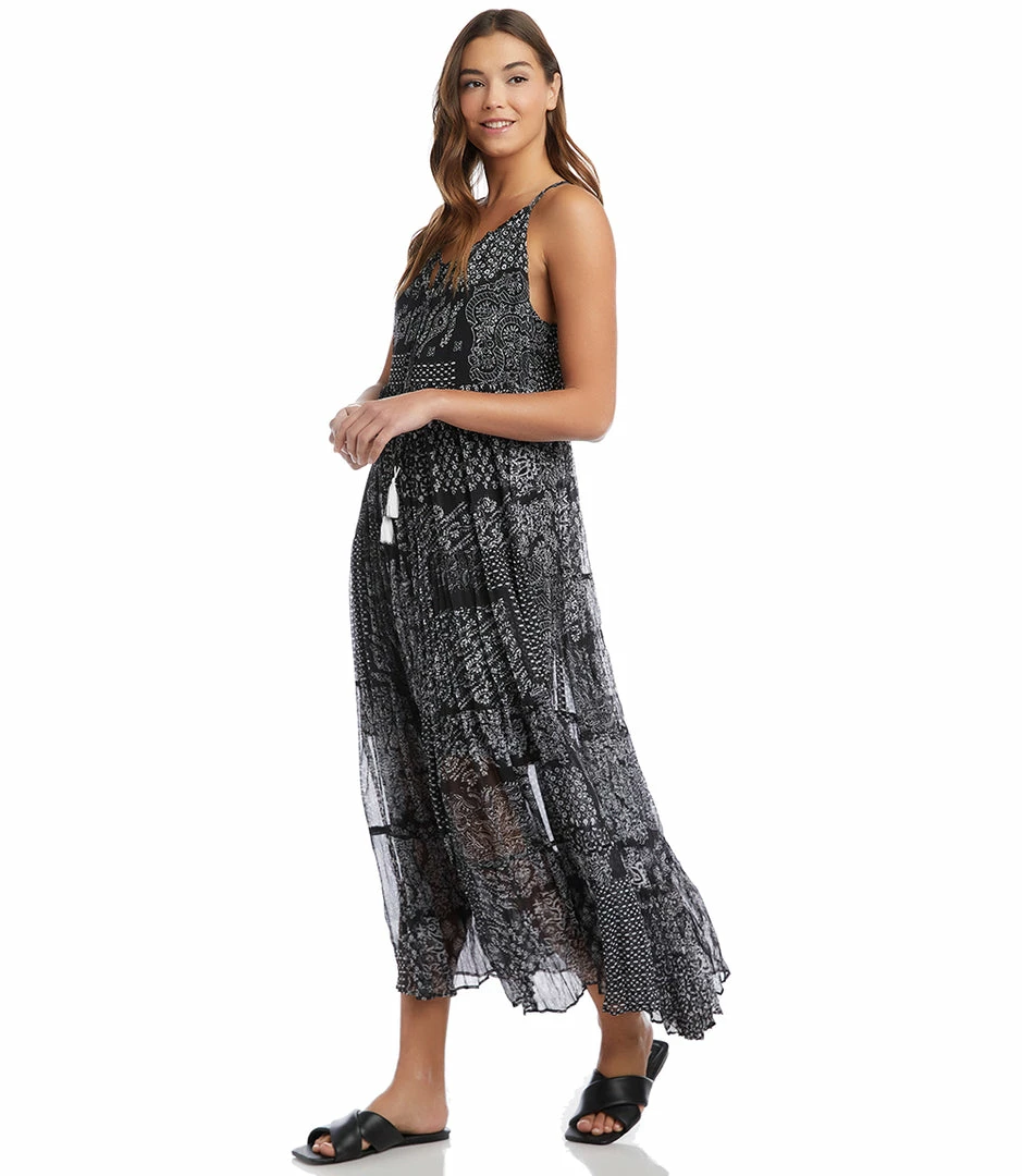 Karen Kane Patch Print Maxi Dress