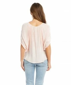 Karen Kane Clothing Embroidered Peasant Top