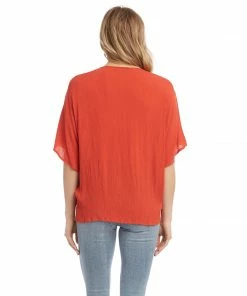 Karen Kane Clothing Rattan Buckle Twist Top