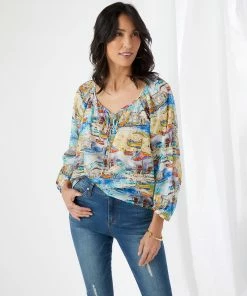 Karen Kane Clothing Peasant Top
