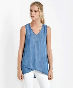 Karen Kane Asymmetric Tank
