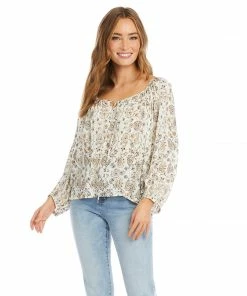 Karen Kane Tops Peasant Top