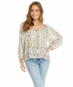 Karen Kane Tops Peasant Top