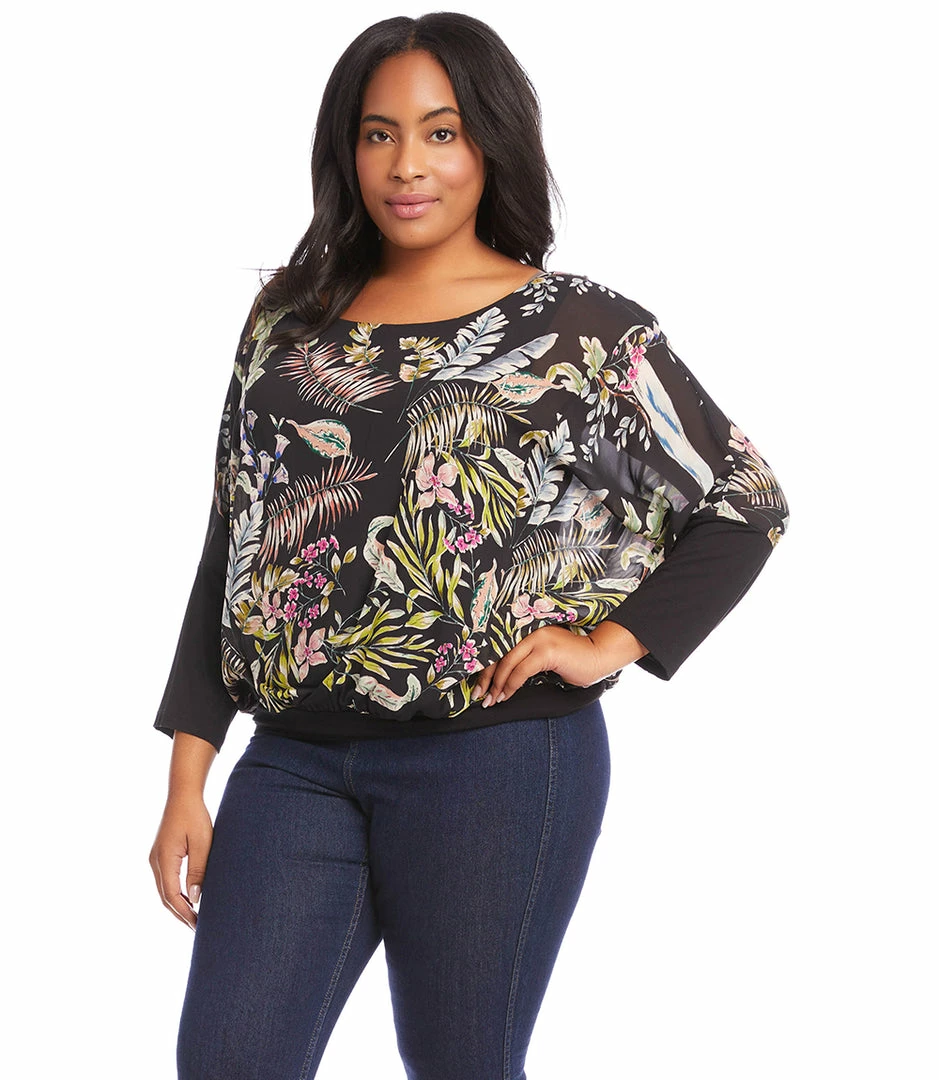 Karen Kane Plus Size Blouson Top