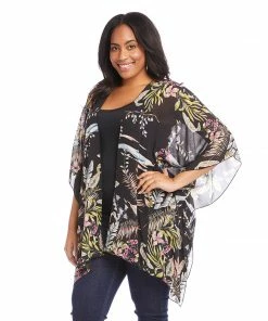 Karen Kane Plus Size Open Front Jacket