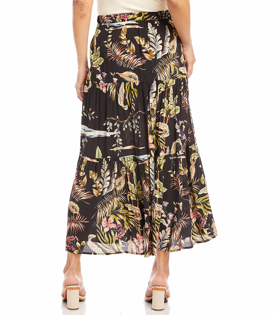 Karen Kane Clothing Tiered Midi Skirt