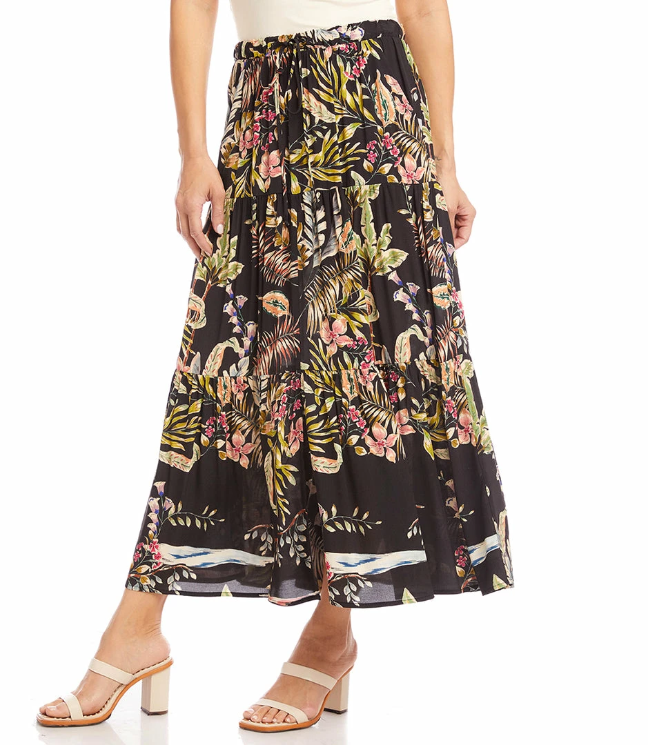 Karen Kane Clothing Tiered Midi Skirt