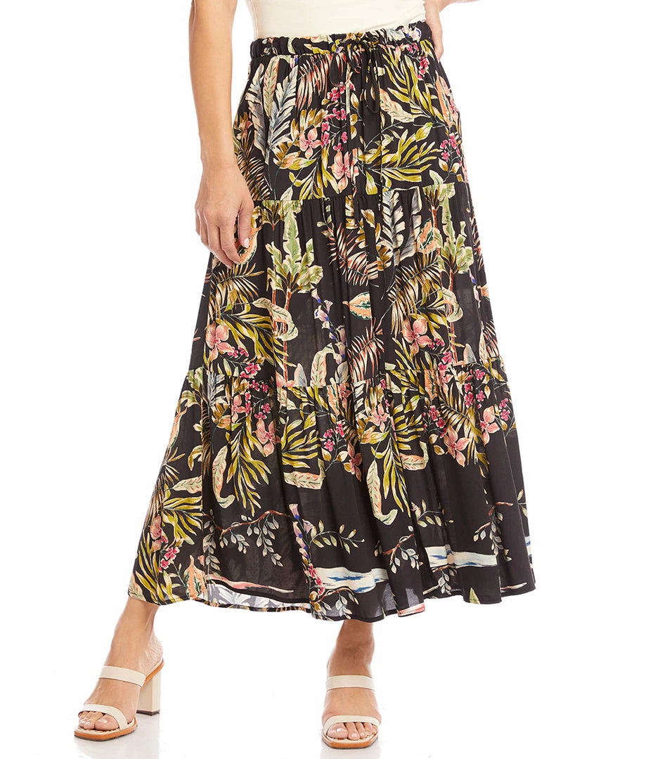 Karen Kane Clothing Tiered Midi Skirt