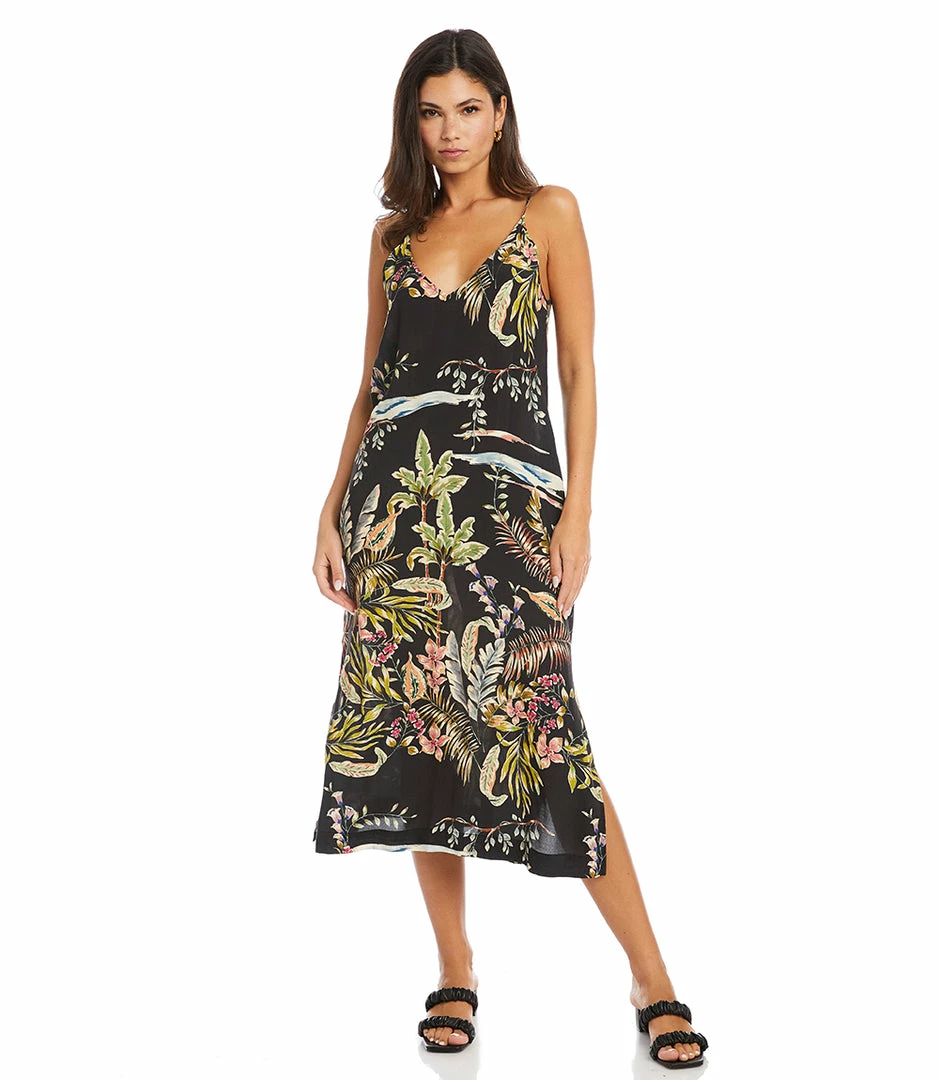 Karen Kane Side-Slit Midi Dress
