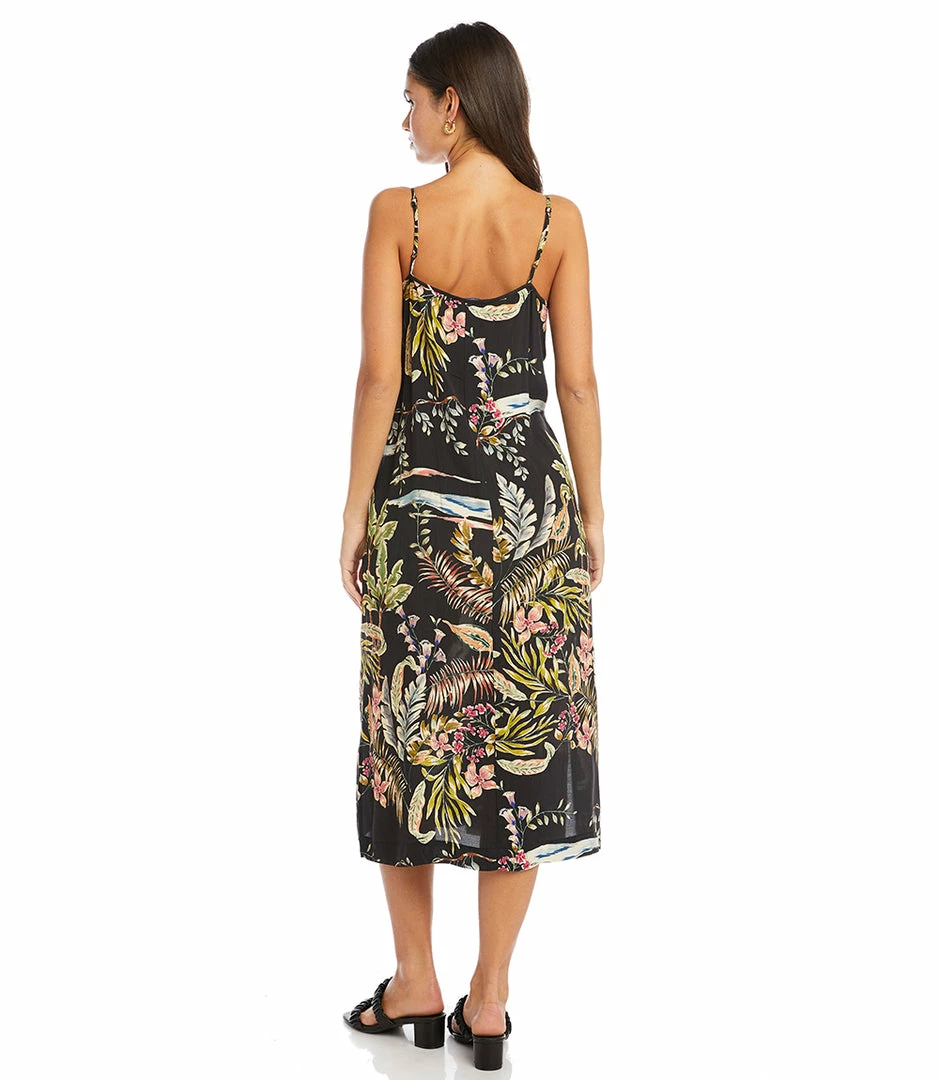 Karen Kane Side-Slit Midi Dress