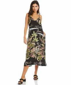 Karen Kane Side-Slit Midi Dress