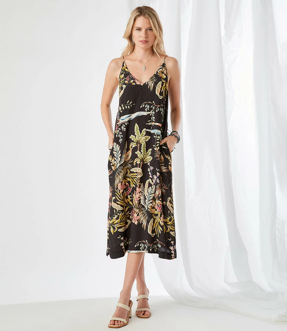 Karen Kane Side-Slit Midi Dress